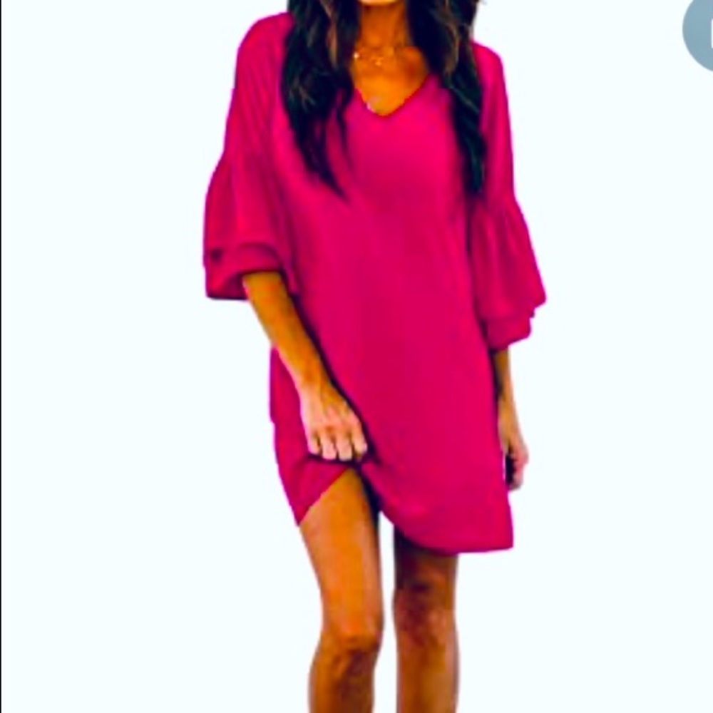 Gorgeous pink dress.